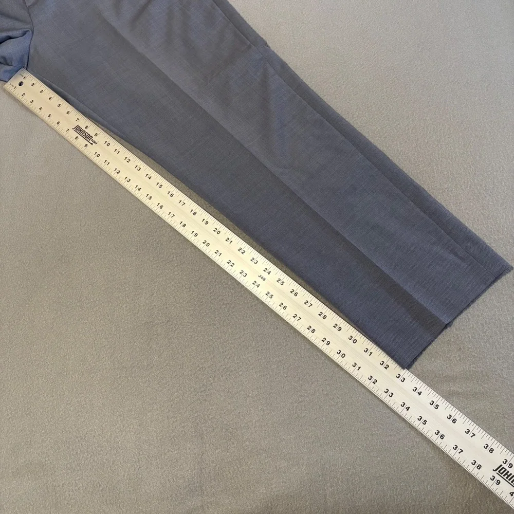 Banana Republic Dress Pants Mens Fits 40x33 Blue Athletic Tapered Marzotto Wool